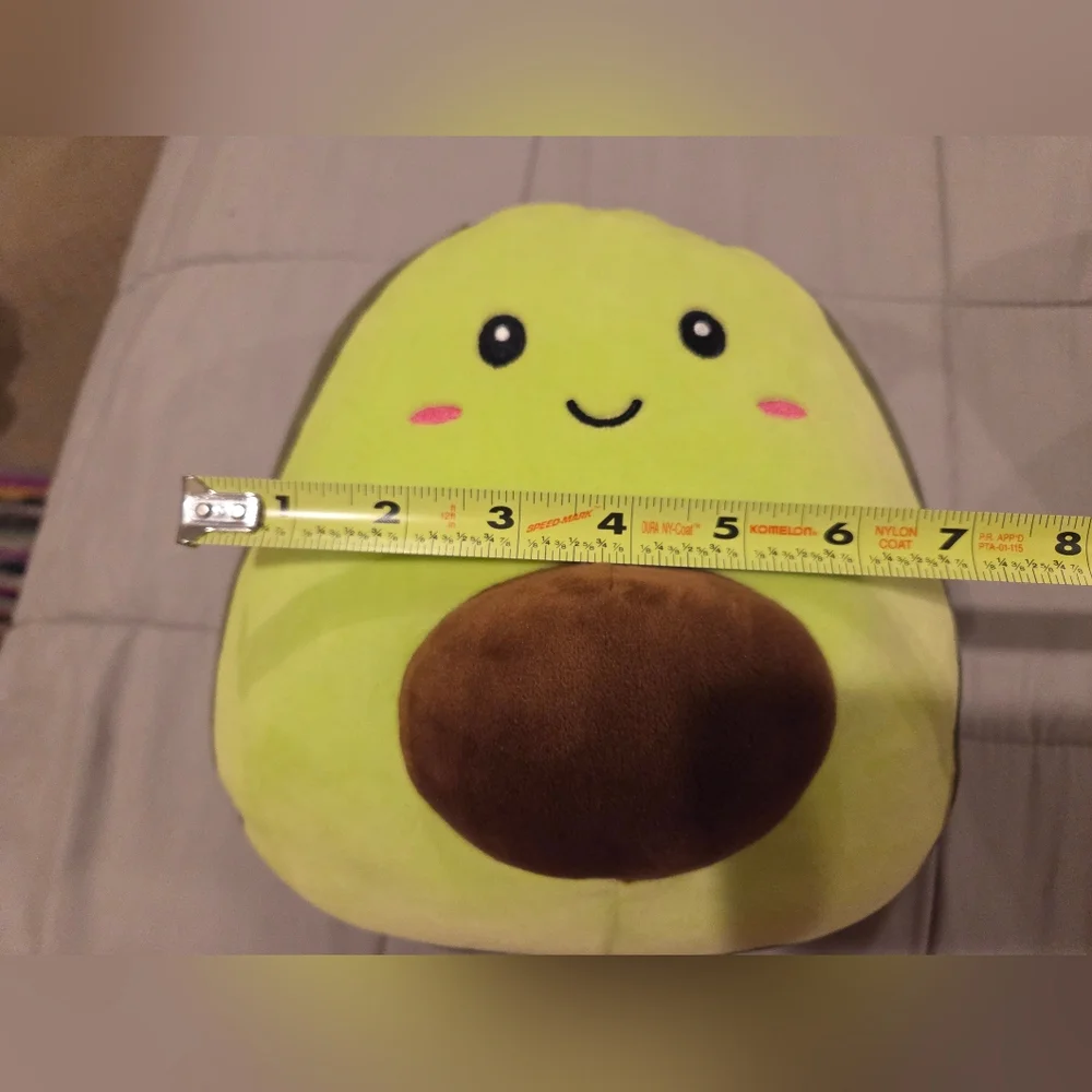 SET OF TWO - PLUSH ADORABLE AVOCADO HALVES (BOTH WITH THE SEED IN THEIR TUMMY) - Picture 10 of 11